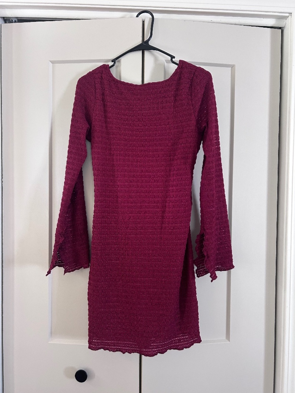 Long Sleeve Mini Lace Dress
